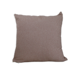 Red French Ticking Stripe Pillow with Insert
