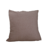 Red French Ticking Stripe Pillow with Insert