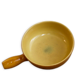 Vintage French Ochre Glazed Gratin Dish