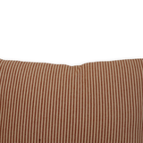 Red French Ticking Stripe Lumbar Pillow with Insert