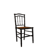Black Bamboo Cane Chair