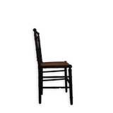Black Bamboo Cane Chair