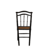 Black Bamboo Cane Chair