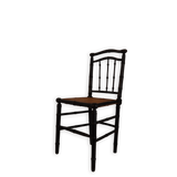 Black Bamboo Cane Chair