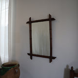 Vintage Bamboo Mirror