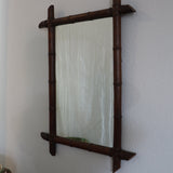 Vintage Bamboo Mirror