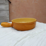 Vintage French Ochre Glazed Gratin Dish