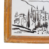 Gestural Watercolor City Artwork