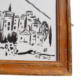 Gestural Watercolor City Artwork