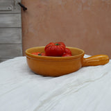 Vintage French Ochre Glazed Gratin Dish