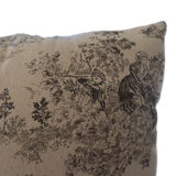 French Toile de Jouy Pillow with Insert